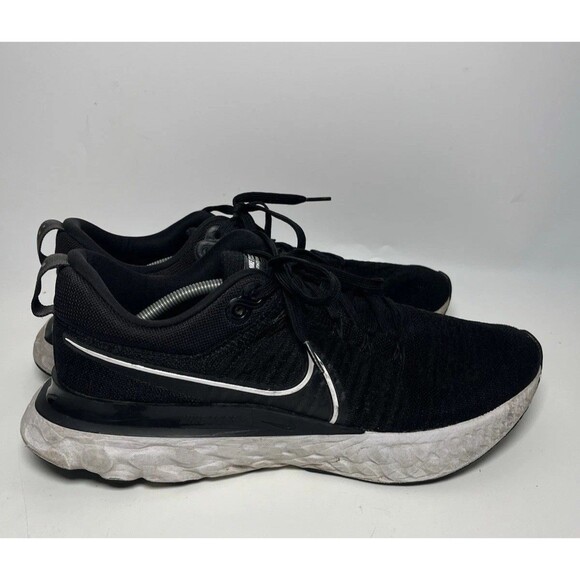 Nike React Infinity Run Flyknit 2 Men's Running Sneakers Sz 13 BLACK CT2357-002 - Picture 1 of 9
